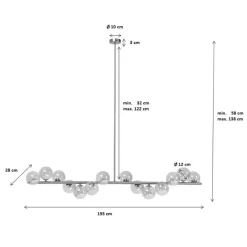 KARE Scala Balls pendellampe, guld