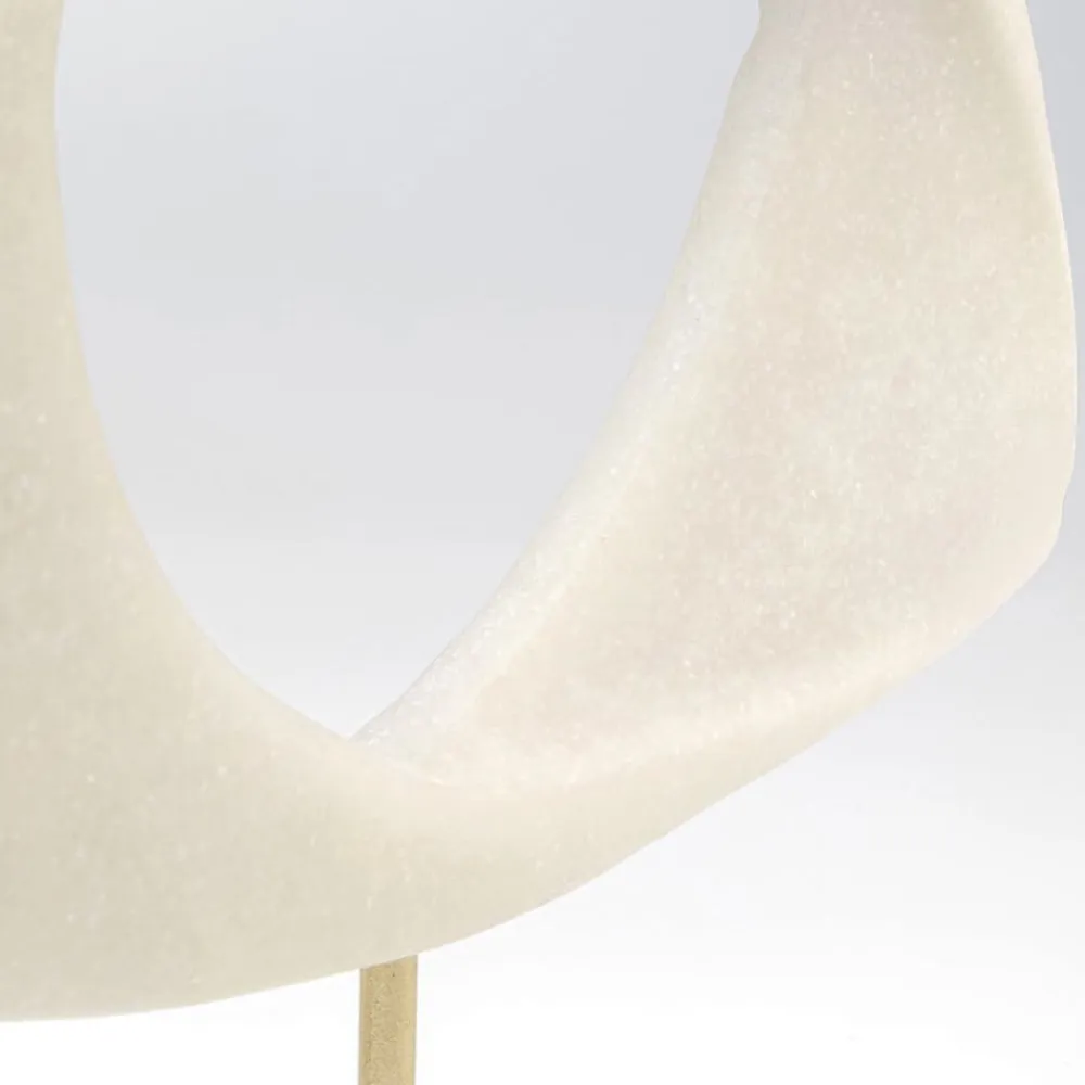 KARE Møbel Og Interiør>Soft Shape dekorationsobjekt, bred form, hvid, støbt sten