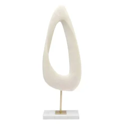 KARE Soft Shape dekorativt objekt, høj form, hvid, støbt sten