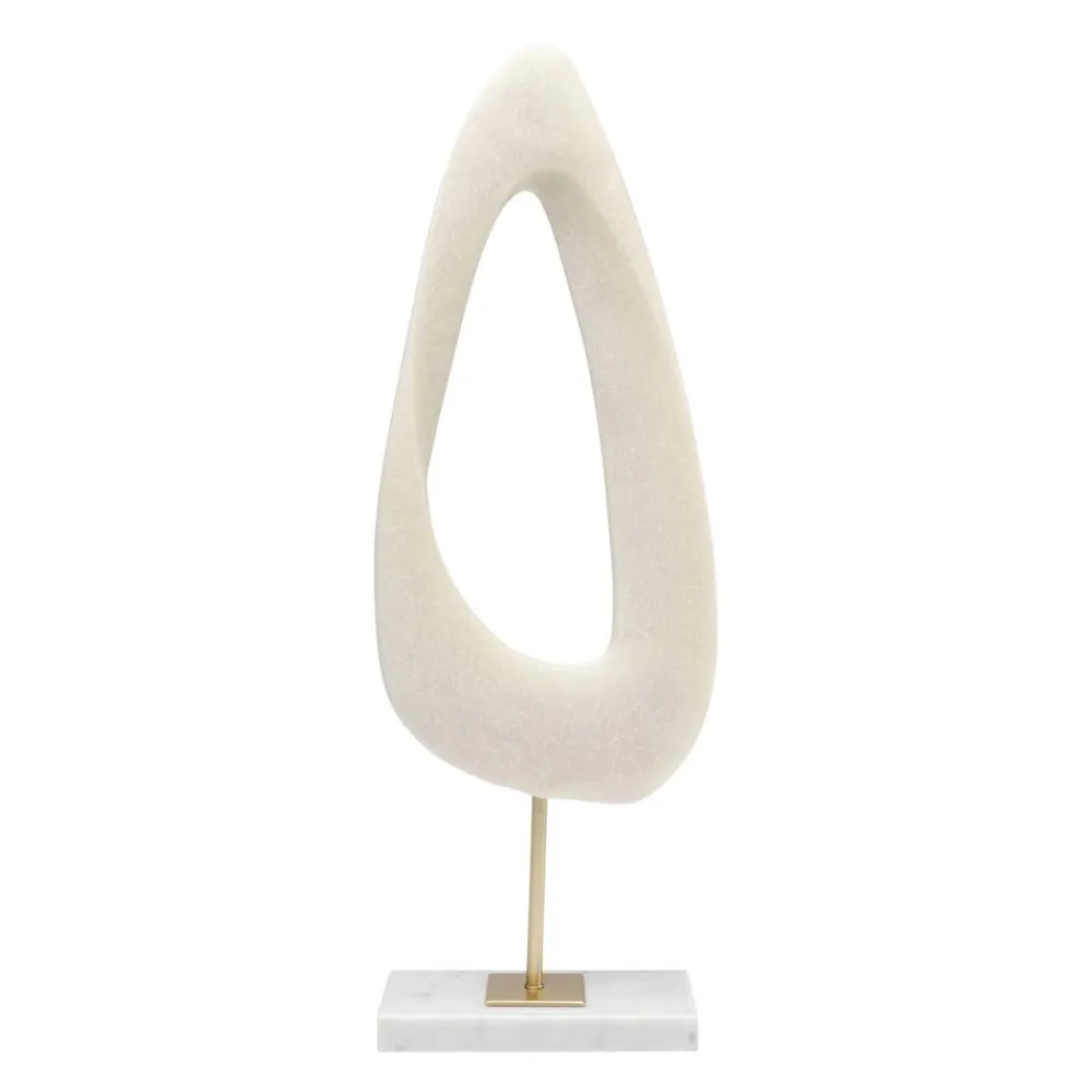 KARE Soft Shape dekorativt objekt, høj form, hvid, støbt sten