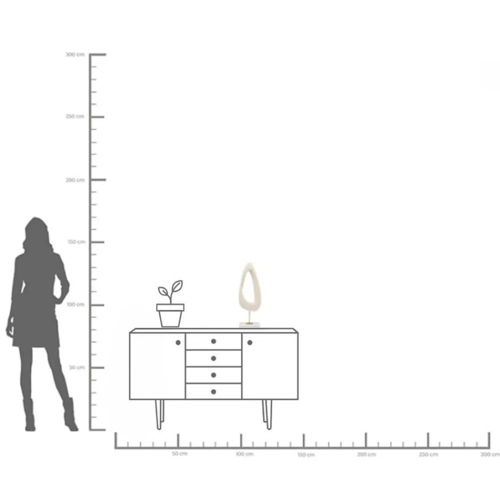 KARE Soft Shape dekorativt objekt, høj form, hvid, støbt sten
