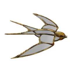 KARE Møbel Og Interiør>Swallow Mirror vægobjekt, polyresin, glas, guld