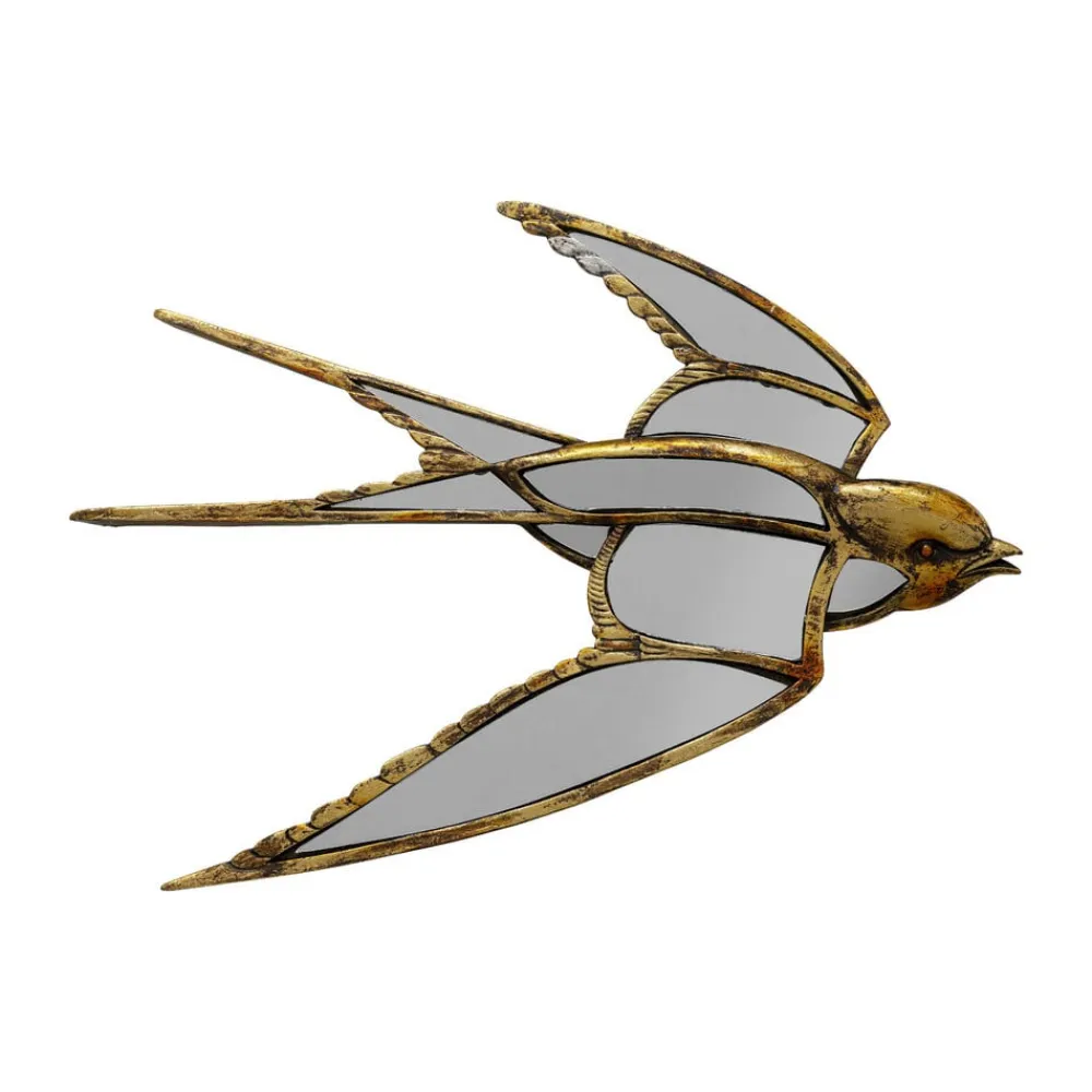 KARE Møbel Og Interiør>Swallow Mirror vægobjekt, polyresin, glas, guld