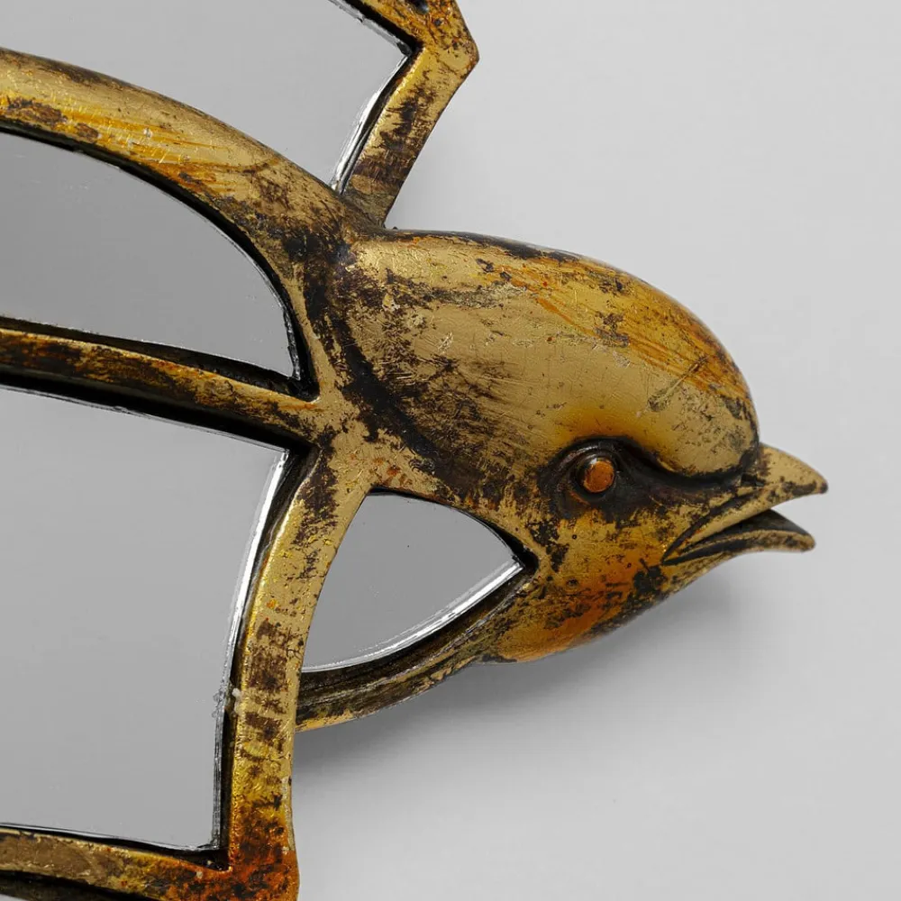 KARE Møbel Og Interiør>Swallow Mirror vægobjekt, polyresin, glas, guld