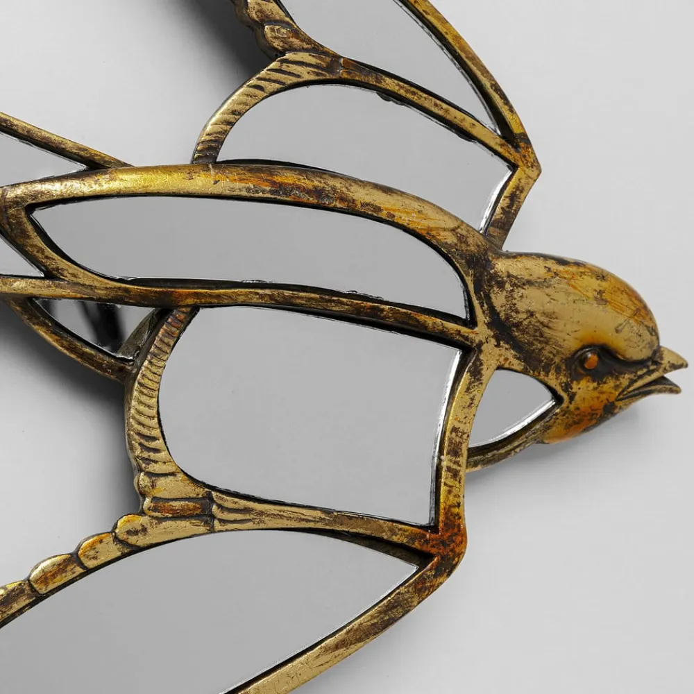 KARE Møbel Og Interiør>Swallow Mirror vægobjekt, polyresin, glas, guld
