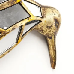 vægobjekt Hummingbird Mirror, polyresin, glas, guld^KARE Sale