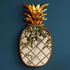 KARE Møbel Og Interiør>vægobjekt Pina Mirror, polyresin, glas, 50 cm, guld