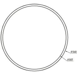 Näve Karl LED-loftslampe, CCT, RGB-baggrundsbelysning, Ø 54 cm