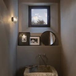 Karman Agua LED-væglampe, IP44, klart glas