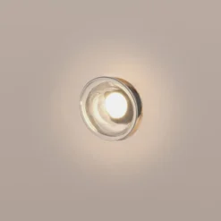 Karman Agua LED-væglampe, IP44, klart glas