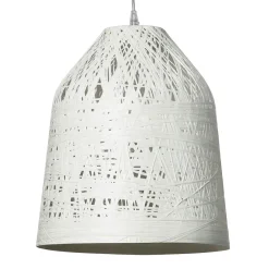 Karman Black Out udendørs hængelampe, Ø 50 cm, hvid