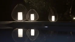 Cell - burformet bordlampe, Ø 55 cm, bronze^Karman New