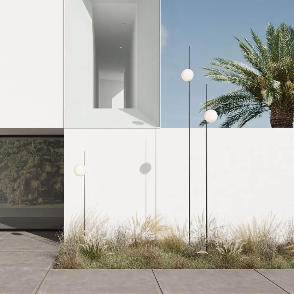 Karman Udendørs Spot>lampe med jordspyd Atmosphere, sort 178 cm plast