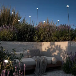 LED-gadelampe MINUIT, højde 210 cm, sort, IP65^Karman Best