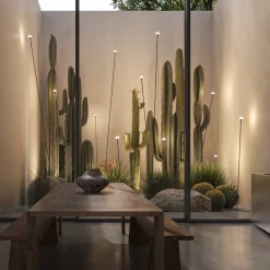 Karman LED-gadelampe MINUIT, højde 105 cm, sort, IP65