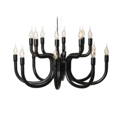 Karman Lysekroner>lysekrone Snoob, sort Ø 73 cm aluminium 20-lys.