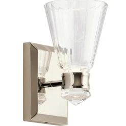 Kayva LED-væglampe, IP44, 1-lys, poleret nikkel^Quintiesse Sale