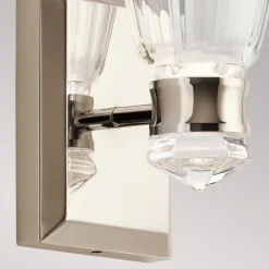 Kayva LED-væglampe, IP44, 1-lys, poleret nikkel^Quintiesse Sale