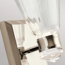 Kayva LED-væglampe, IP44, 1-lys, poleret nikkel^Quintiesse Sale