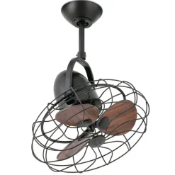 Keiki-ventilator, væg og loft, AC, mørkebrun^FARO BARCELONA New