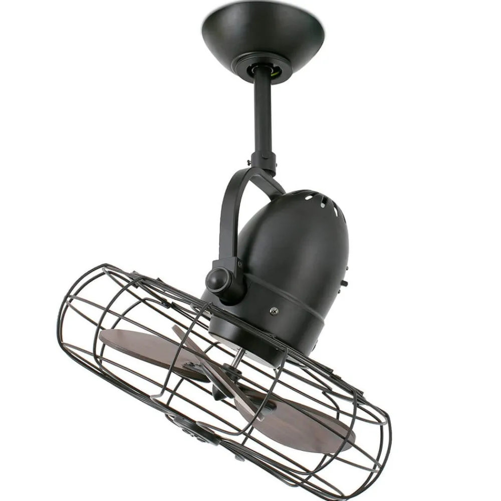 Keiki-ventilator, væg og loft, AC, mørkebrun^FARO BARCELONA New