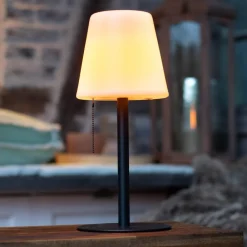 JUST LIGHT. GmbH Keno LED-bordlampe jordspyd, trækafbryder, batteri