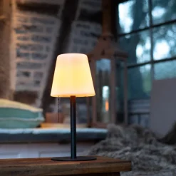 JUST LIGHT. GmbH Keno LED-bordlampe jordspyd, trækafbryder, batteri