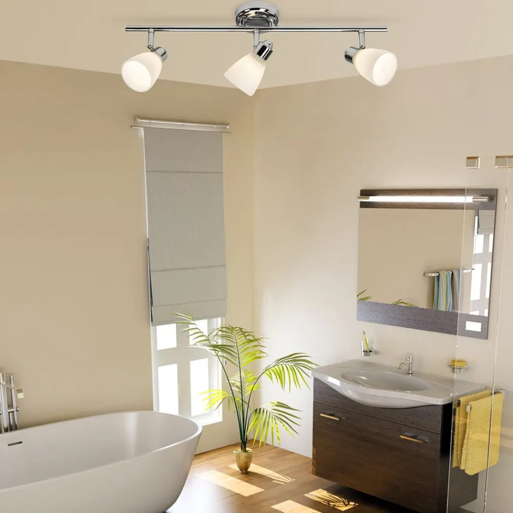 Brilliant Kensington loftlampe med tre lyskilder og IP44