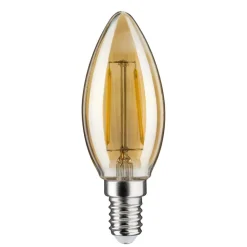 Paulmann Kertepære E14 4,7W 2.500K guld, dæmpbar