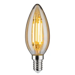 Paulmann Kertepære E14 4,7W 2.500K guld, dæmpbar