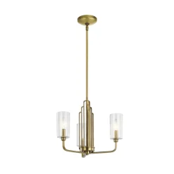 Kimrose hængelampe, 3 lyskilder, messing^Quintiesse