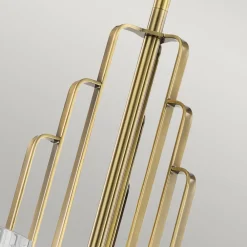 Kimrose lysekrone, 6 lyskilder, messing^Quintiesse Clearance