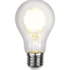 STAR TRADING Filament Pære|Led Pærer>Klar E27 A60 LED-pære 3,5 W, AC/DC 12-24 V 2.700 K