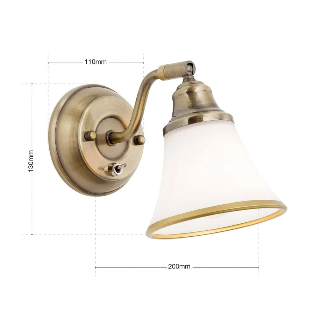 ORION Gang|Væglamper>Klassisk TILDA væglampe med justerbart hoved