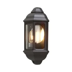Klassisk udendørs væglampe Cagliari I, i sort^Konstsmide Clearance