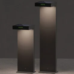 KLEWE Solcellelamper|Sokkellamper>LED-solcellelampe ALA GROUND MINI, antracit, 40 cm, IP65