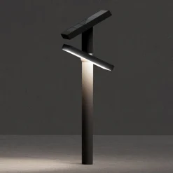 LED-solcellelampe HELIOSTEPPER, antracit, jordspyd, IP65^KLEWE Online