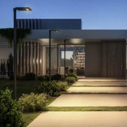 KLEWE LED-solcellelampe LINK uden stang, antracit, IP65