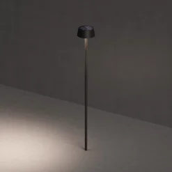 KLEWE Udendørs Spot|Lygtepæle>LED-solcellelampe SUNDRESS antracit 250 cm jordspyd IP65