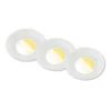 Briloner Loftlamper|Indbygningsspots>Klira indbygningslampe, hvid, Ø 9 cm, IP44, sæt med 3 stk