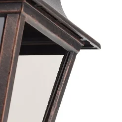 Kobberfarvet udendørs væglampe Toulouse, pendel^LCD Discount