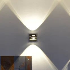 Q-Smart-Home Kontrollerbar LED-væglampe Fisheye, fjernbetjening