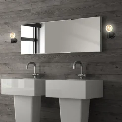 Kosol væglampe til badeværelse, IP44, E27, sort^Briloner Sale