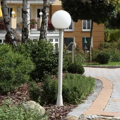 Albert Leuchten KRISTALLKUGEL gadebelysning i hvid