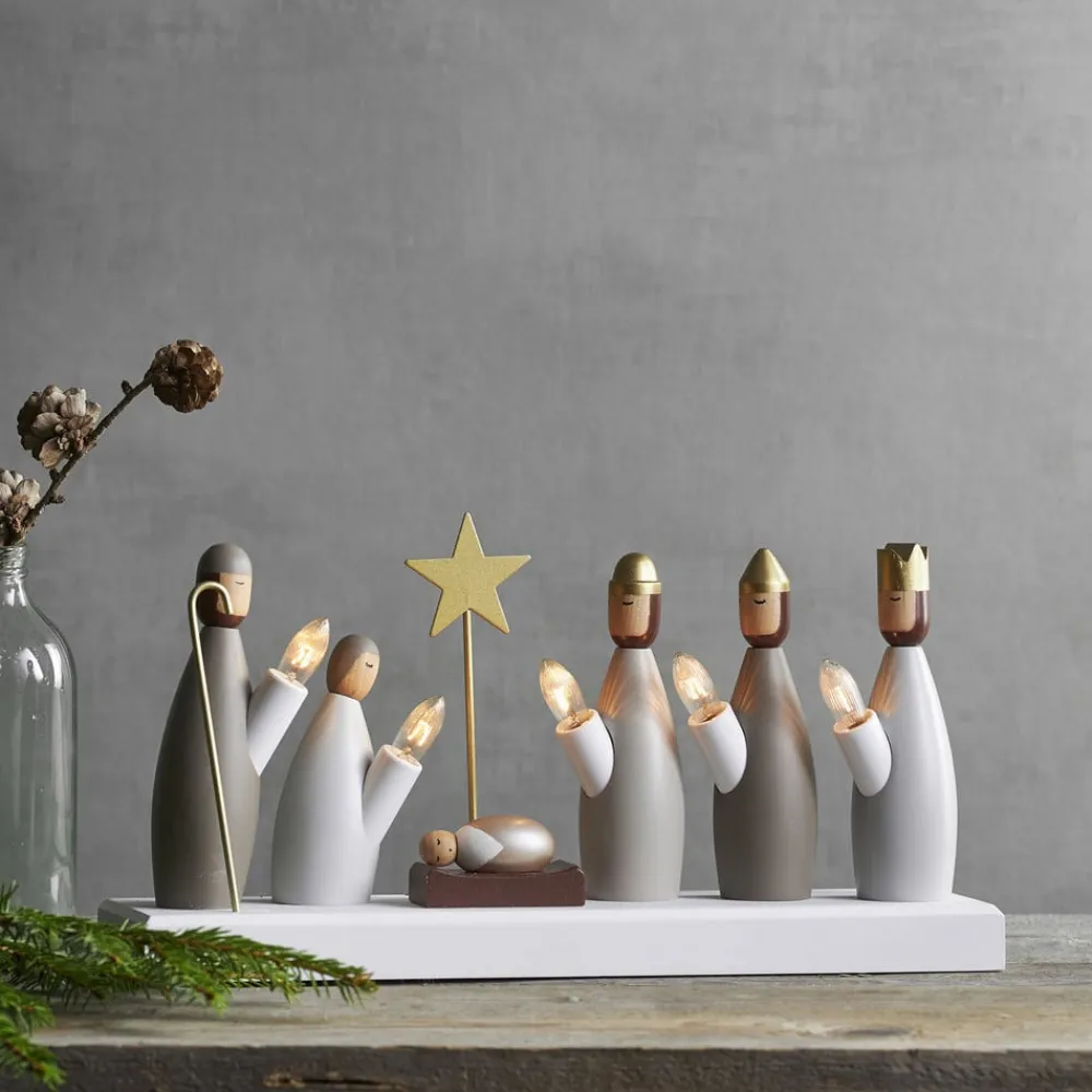 STAR TRADING Krubba vinduesstage, 5 lyskilder