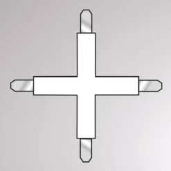 Krydsforbinder til Volare 2-fase skinne, hvid^Molto Luce Best