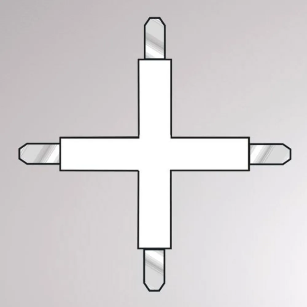Krydsforbinder til Volare 2-fase skinne, hvid^Molto Luce Best