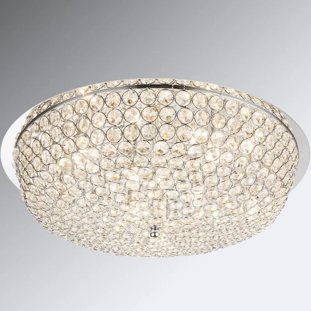 Krystal loftlampe Emilia med LED-pære^Globo Sale