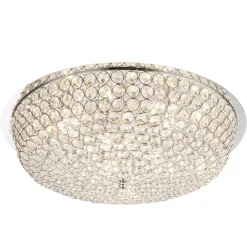 Krystal loftlampe Emilia med LED-pære^Globo Sale