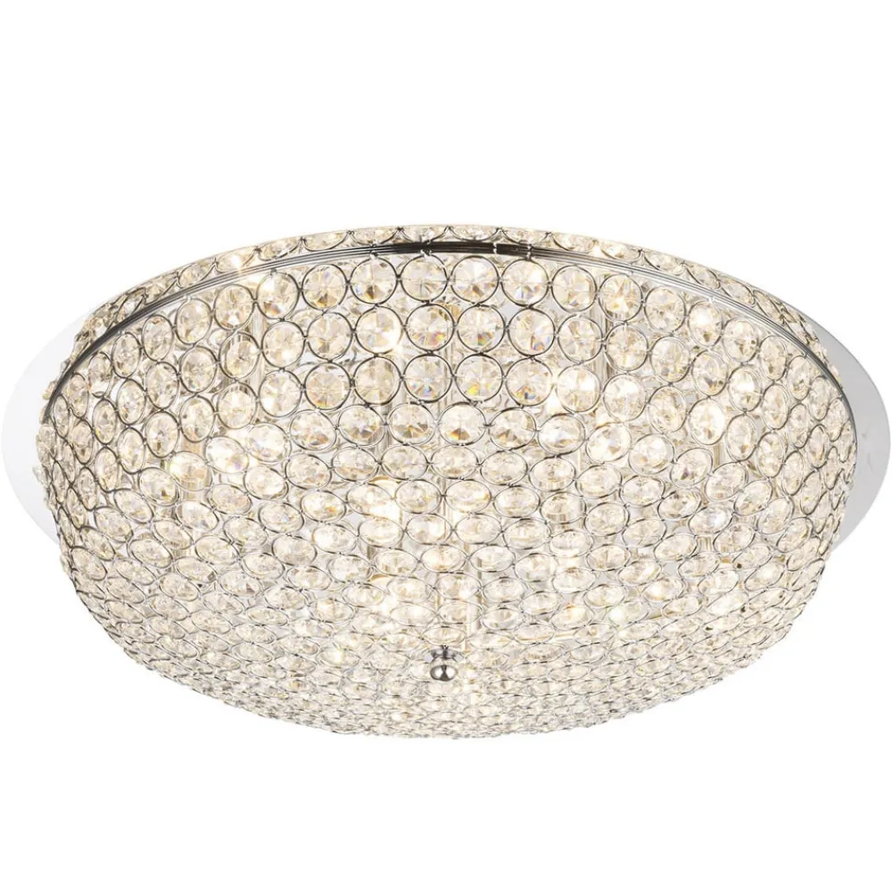 Krystal loftlampe Emilia med LED-pære^Globo Sale